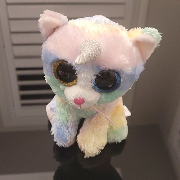 TY Beanie Boos 6" Heather Uni-Kitty, Perfect Plush! - Picture 2 of 3